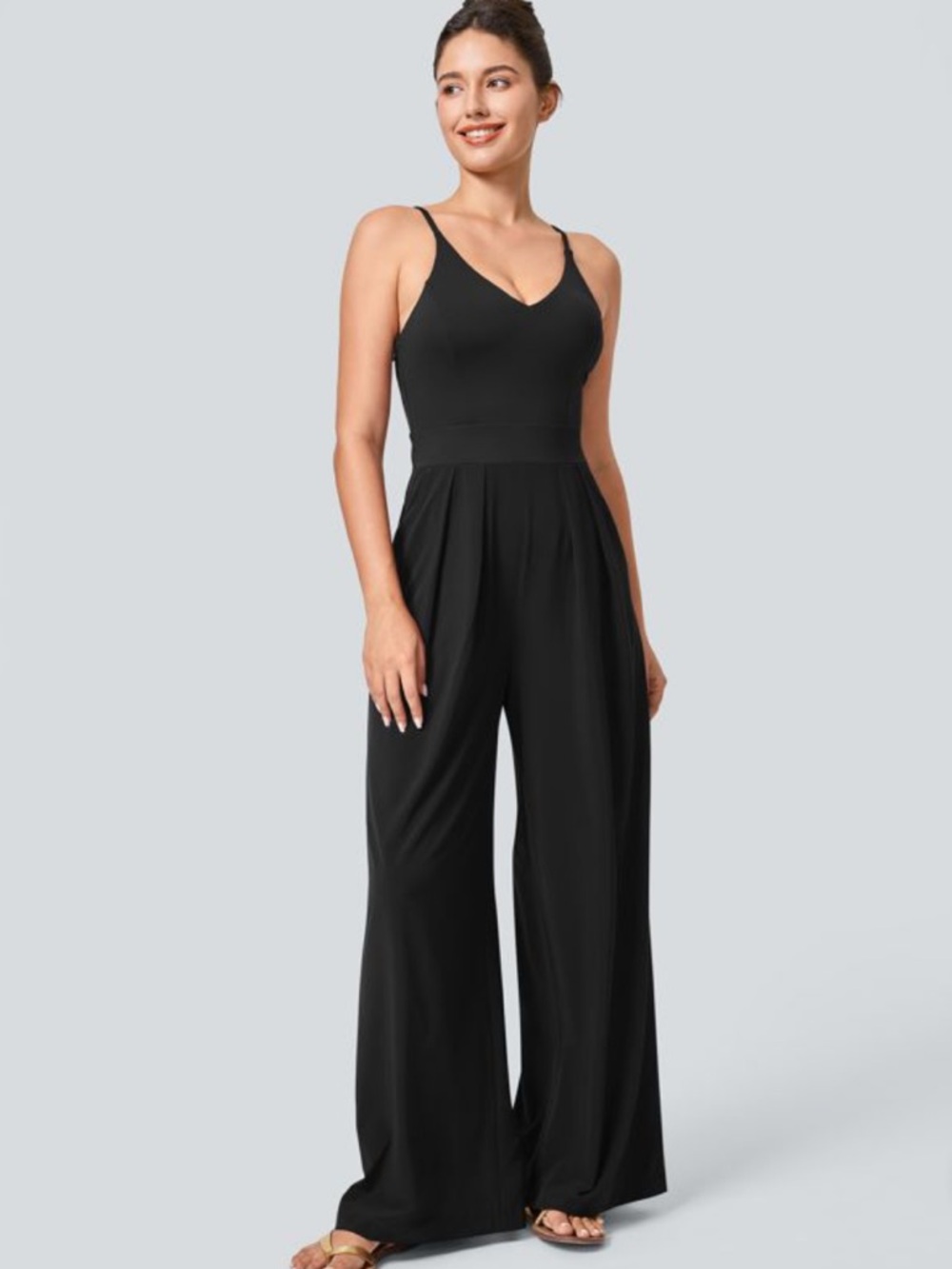Halara Breezeful Backless Wide Leg Jumpsuit
